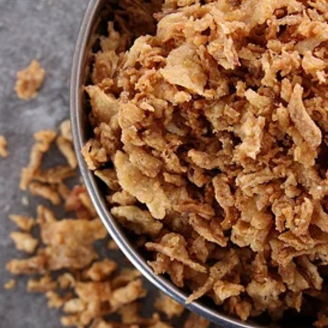 Cebola frita (Crispy) – 100g por unidade