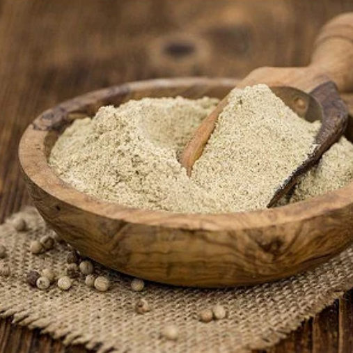 Pimenta do reino branca em pó –  100g por unidade