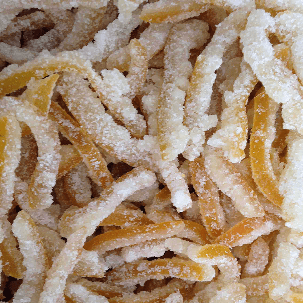 Casquinha de Laranja cristalizada – 100g Unidade