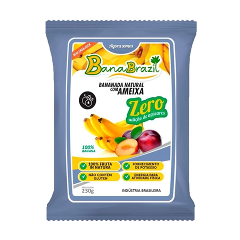 Bananada com ameixa zero açúcar – unidade